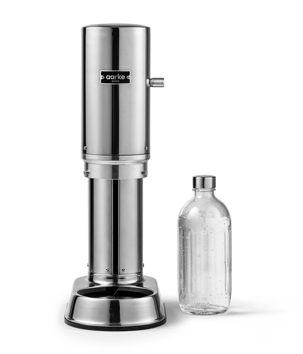 aarke Carbonator Pro スチールシルバー Aarke Carbonator Pro Stainless Steel - Sparkling Water Maker