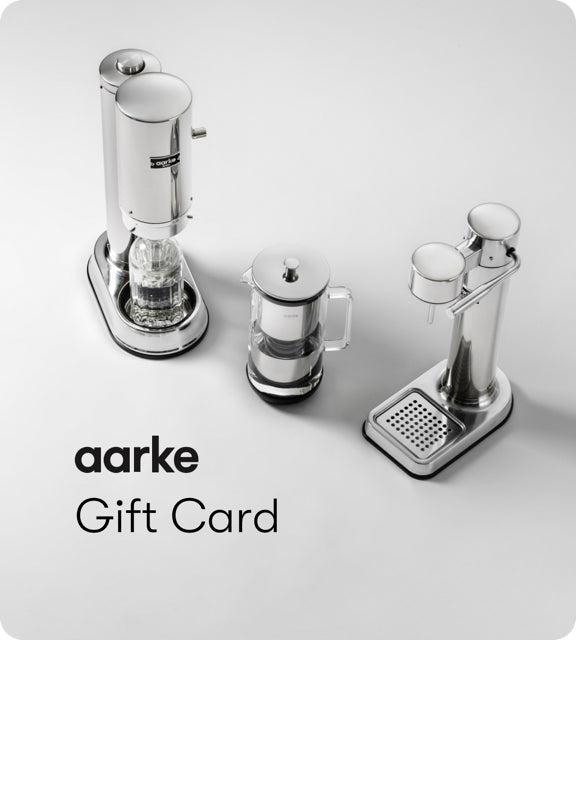 aarke Carbonator Pro Machine à eau pétillante, noir mat + Gouttes