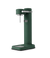 Aarke Carbonator 3 in Heritage Green, a premium sparkling water maker with a stainless steel carbonation nozzle and drip tray.