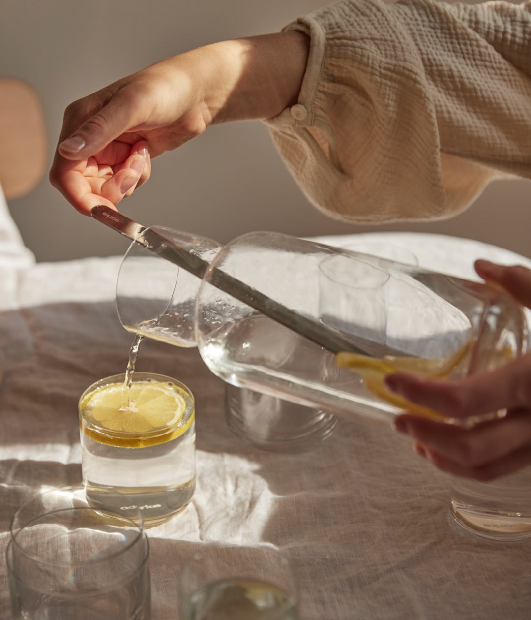 Nesting Carafe and Mixing Spoon